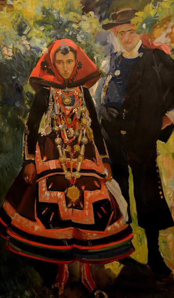 pareja vestida de serrano