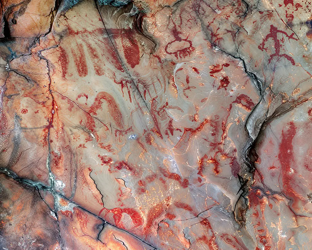 Foto de las pinturas rupestres del valle de las batuecas