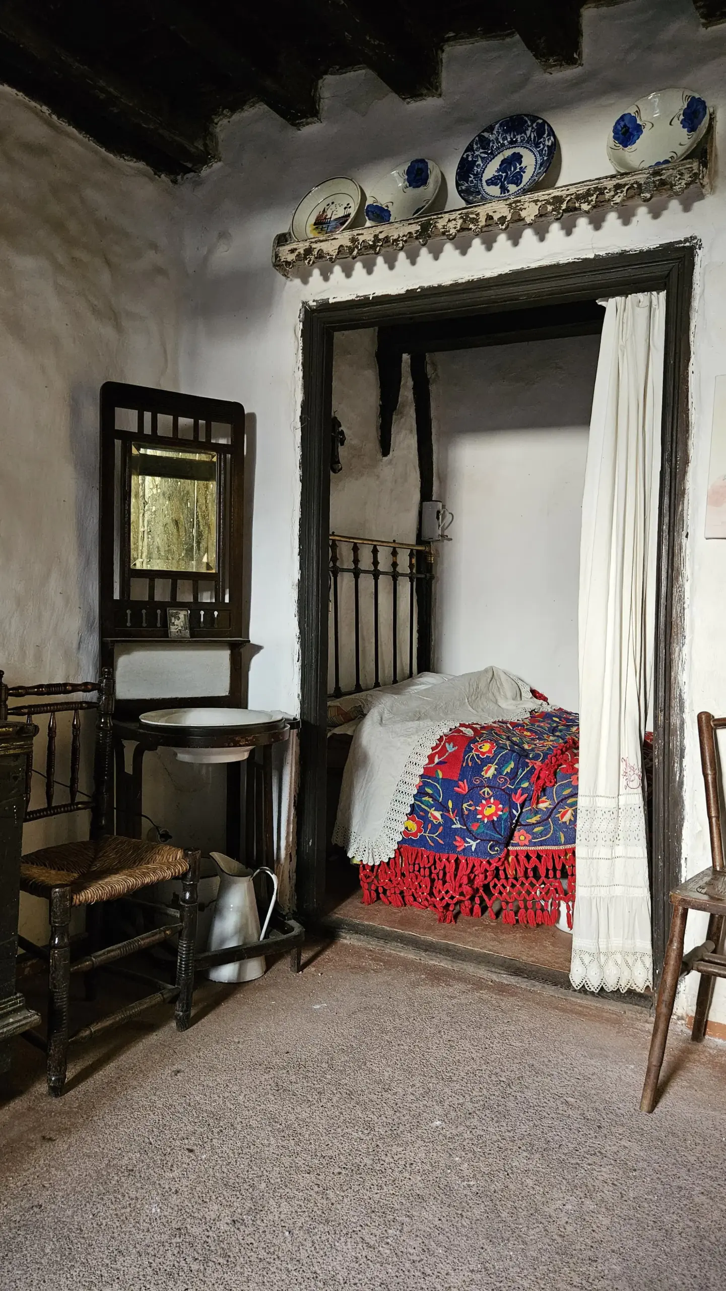 Alcoba en una de las salas